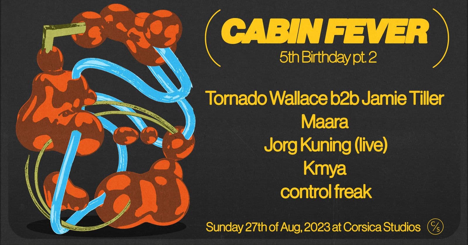 Cabin Fever 5 Pt.2: Tornado Wallace b2b Jamie Tiller & Maara  flyer
