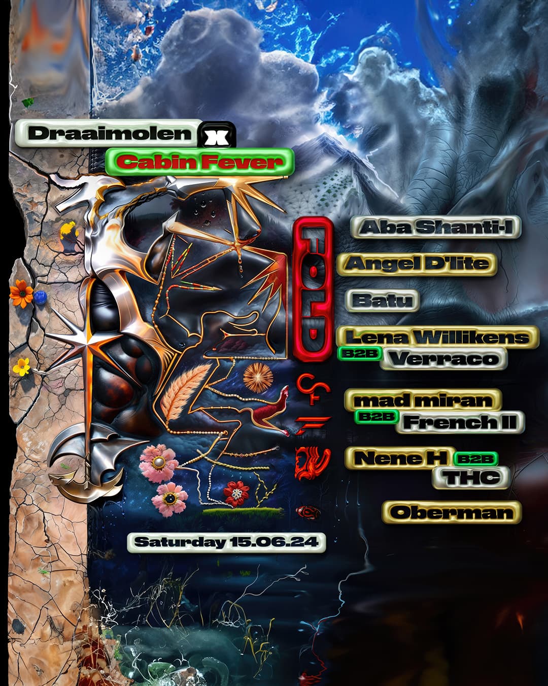Draaimolen x Cabin Fever: Batu, Lena Willikens, Nene H & more flyer